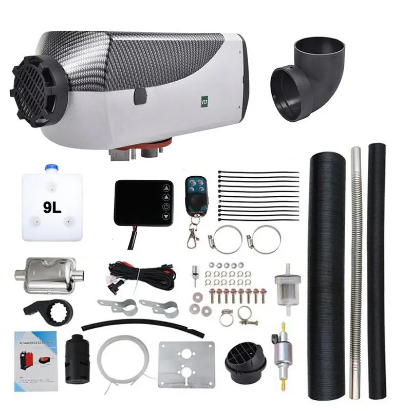 

Car Diesel Heater 8KW Air Heater Muffler Diesel Heater 9L Tank Diesel Parking Heaters With Lcd Monitor For Boats Bus RV Vehicle