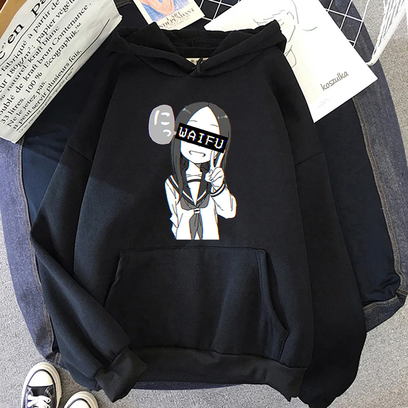 

Teasing Master Takagi-san Hoodie Hoody Kawaii Graphic Sweatshirt Long-Sleeve Printed Anime Tracksuit CartoonTops Women Clothes