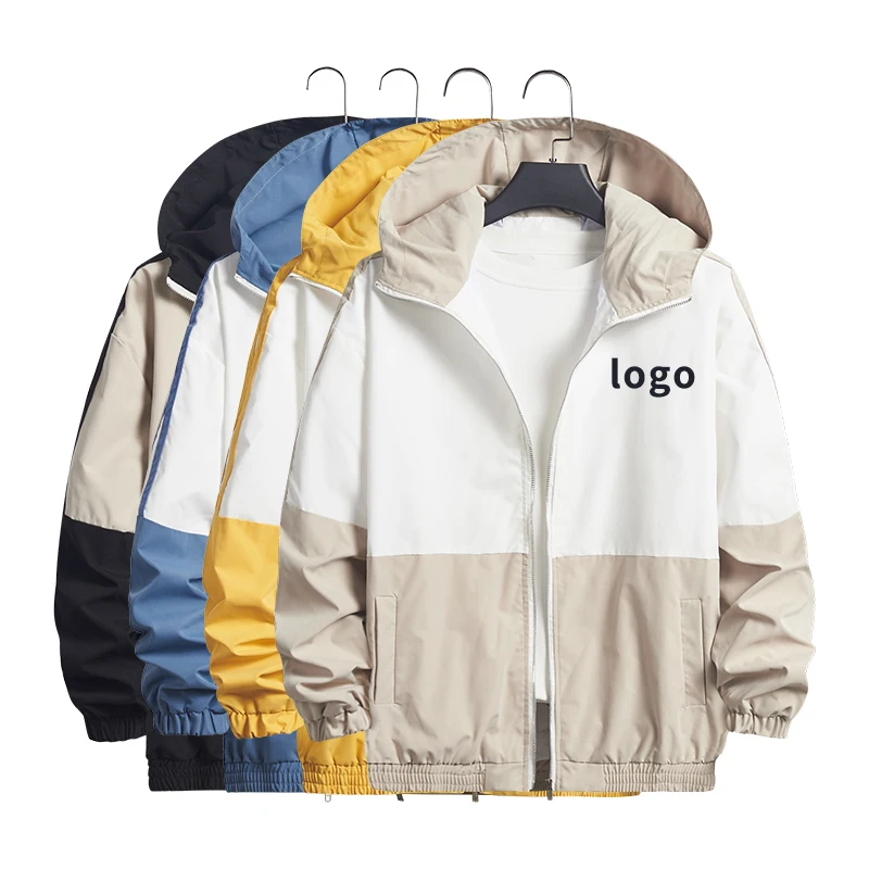 

Custom Zipper Hood Jacket OutdOOr Windbreaker Jackets For Men Clothes