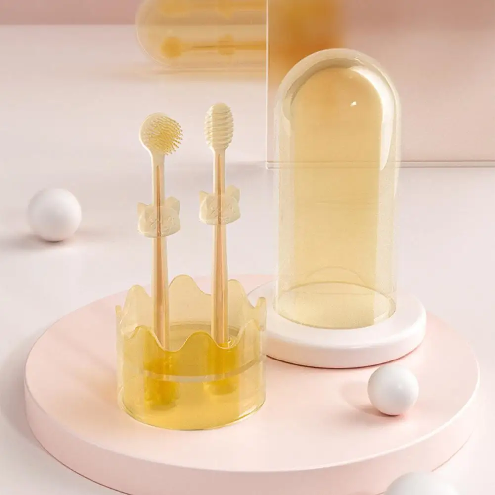 

Cute Manual Tooth Brush Burrs-free Temperature Resistant Toothbrush Teeth Whitening Kids Toothbrush