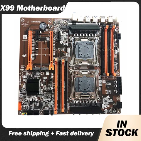 Новый Двухканальный чип X99 ATX материнская плата SATAIII 8 USB LGA 2011 процессор DDR4 RECC игровая материнская плата для настольного компьютера 100% протестированная
