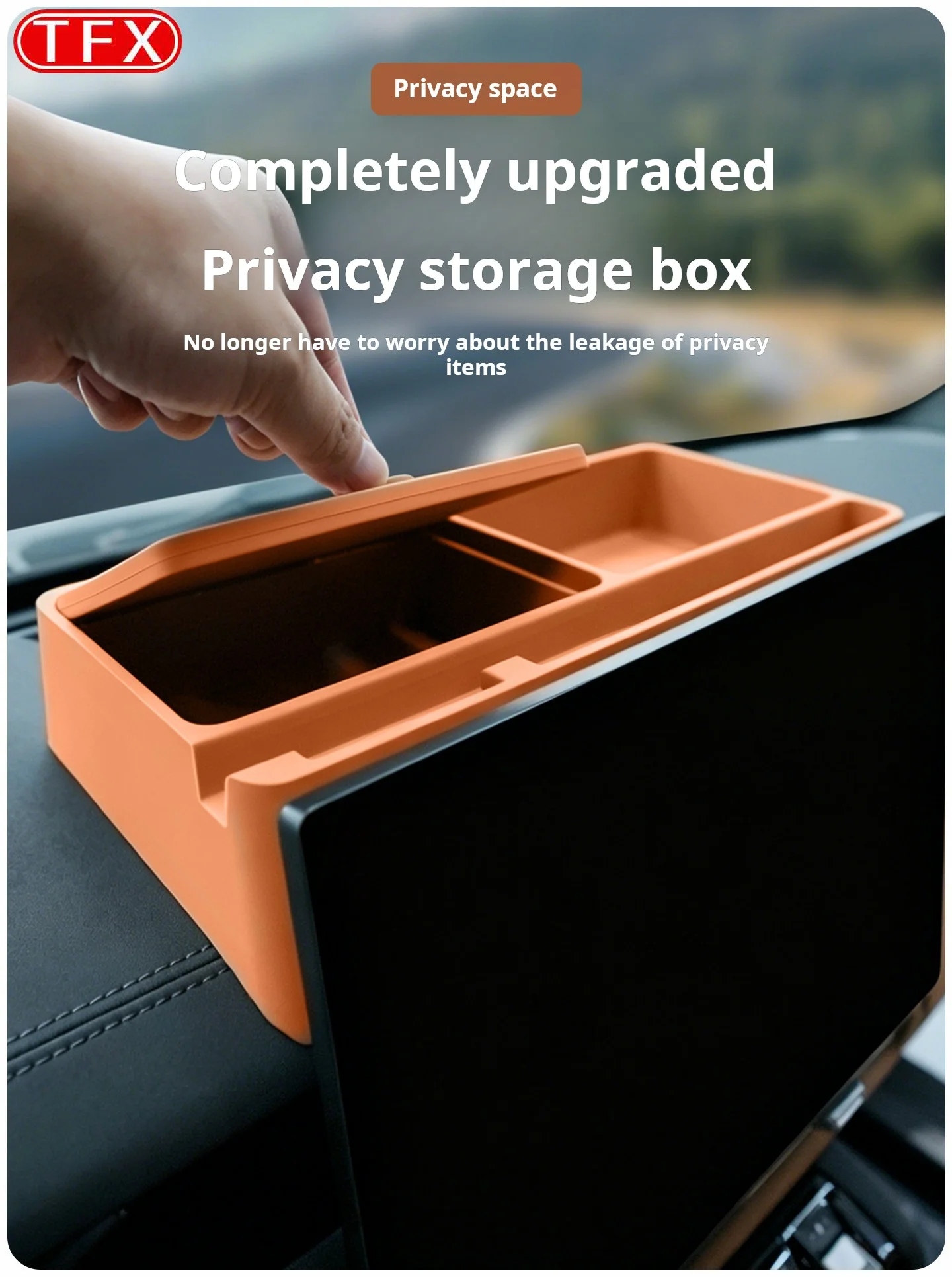 Фото Для Chery iCar V27 2026: Силиконовый органайзер-лоток для хранения за центральным экраном, аксессуар для интерьера автомобиля №3