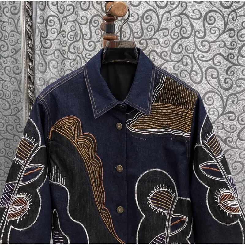 Новые джинсовые пальто высокого качества весенние куртки 2025 года женские