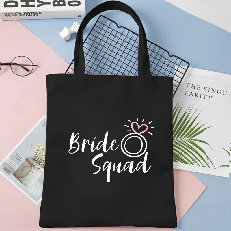 Ручная сумка для невесты женская свадебного душа свадебная сумка-тоут холщовая