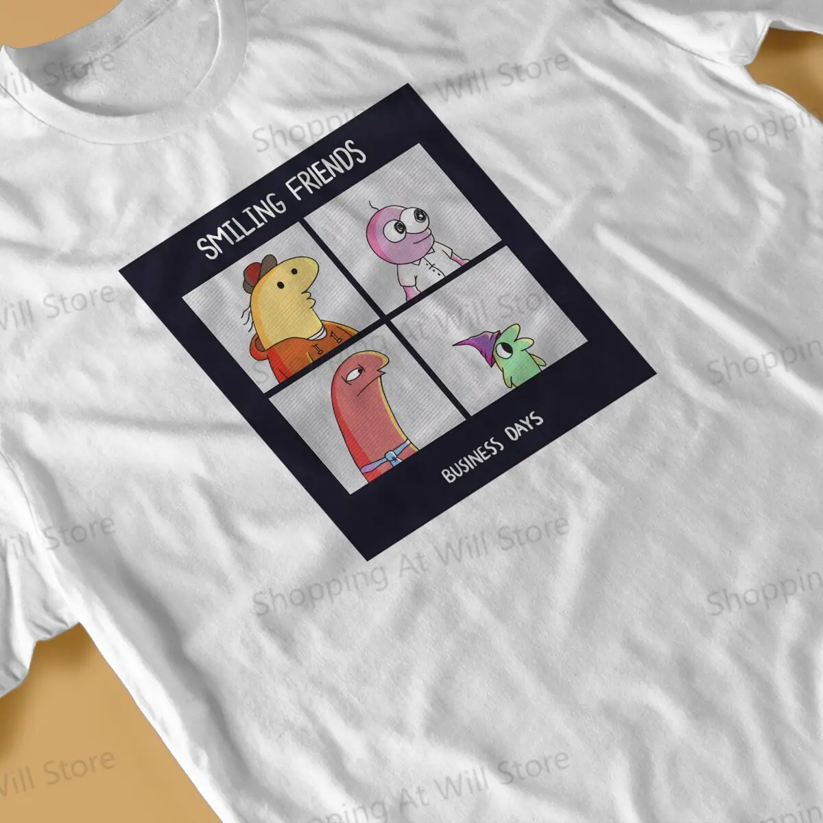 Летние футболки унисекс Pim Alan Glep мрачные улыбающиеся друзья деловые дни футболка