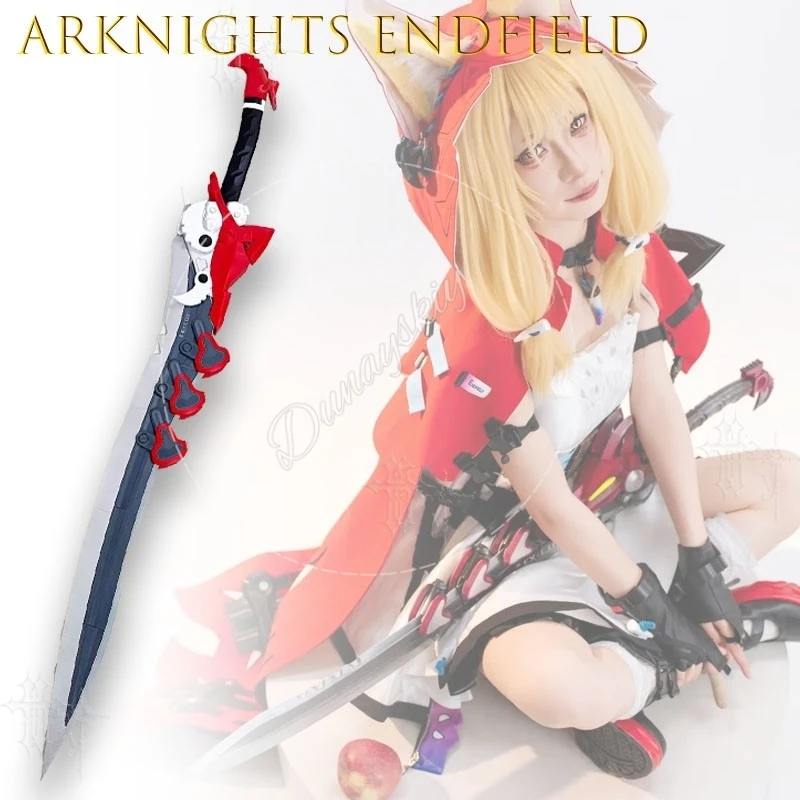 Фото Костюм для косплея Arknights Endfield Lusie в образе Красной Шапочки со съемными элементами, реквизит для Хэллоуина и рождественских вечеринок, игровой аксессуар №2