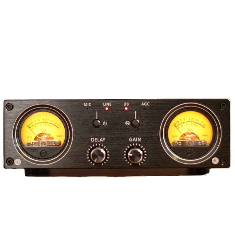 

VU1-PRO VU Meter Audio Switcher with RCA XLR Switch Microphone Pickup Atmosphere Light