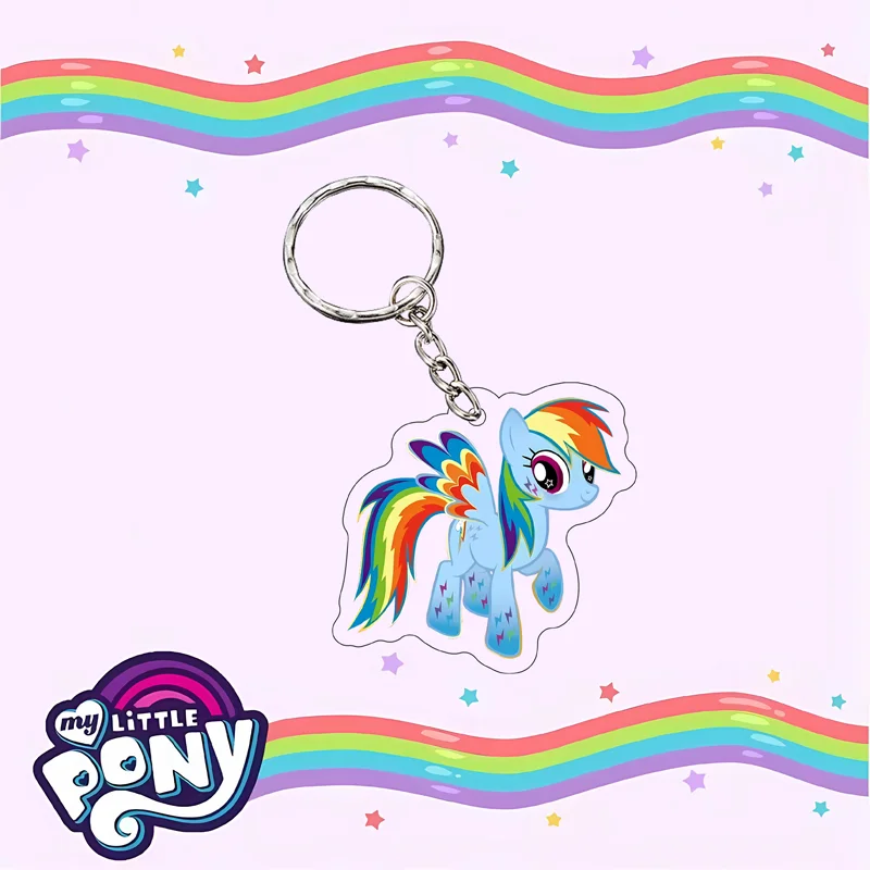 My Little Pony Twilight Sparkle Rainbow Dash креативный милый прозрачный акриловый брелок подвесная