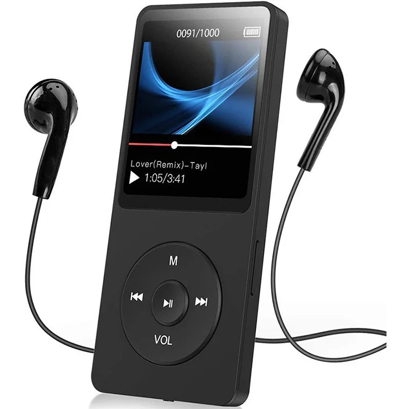 

New Portable Bluetooth MP3/MP4 Push Button Student Listening High Quality Music Player E-book Playback mp3 player bluetooth