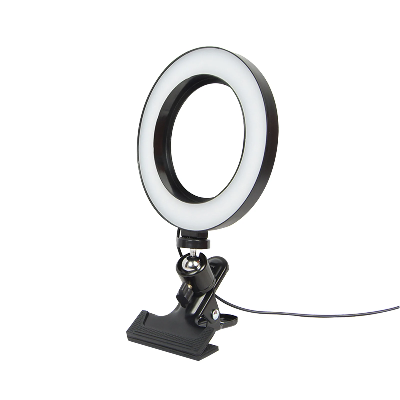 

6.3inch Video Conference Accessories Zoom Meeting Laptop Dimmable Makeup For Desk With Clamp LED Selfie Ring Light Photography