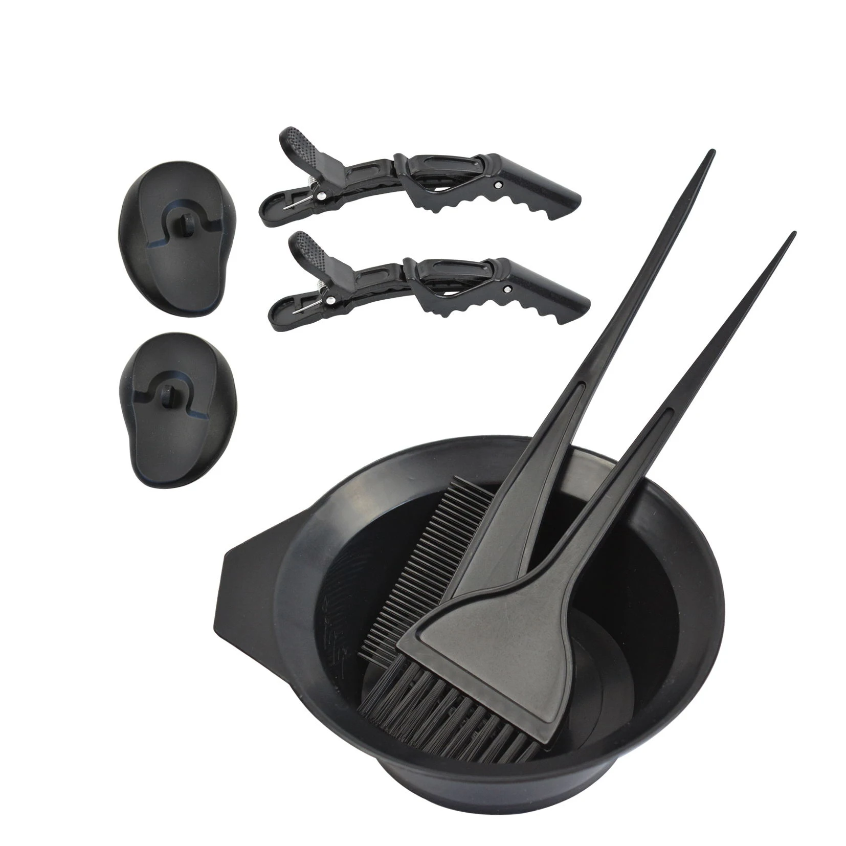 Ing Dyeing Kit ：mixing Bowl, Angled Comb, Hair Dye Color Brush, Earmuffs And Hair Clips