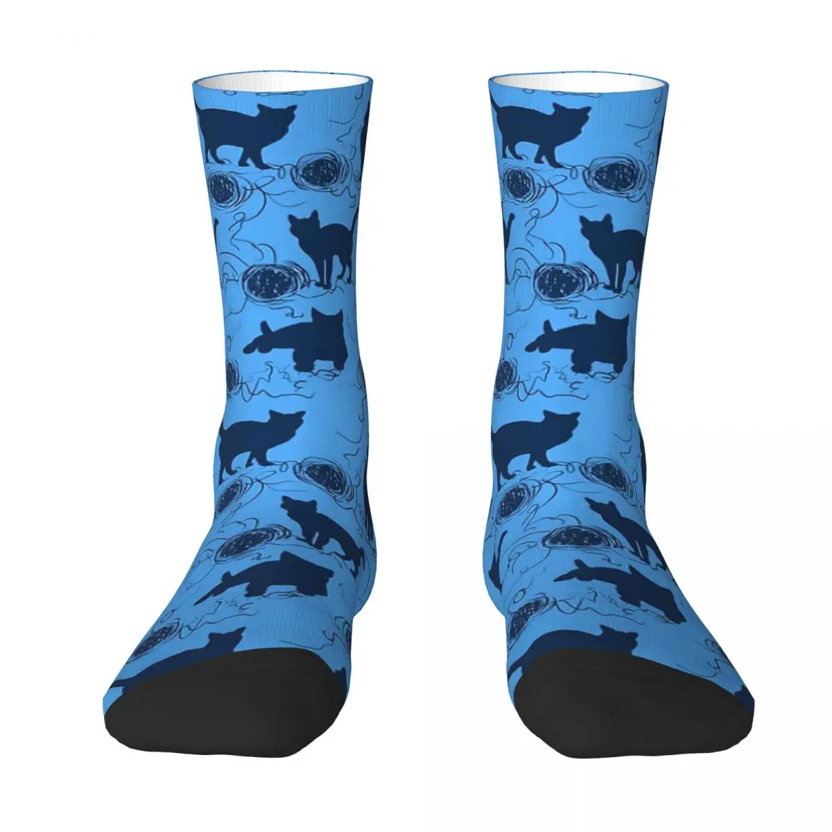 Blue Kittens Pattern Adult Socks,Unisex socks,men Socks women Socks