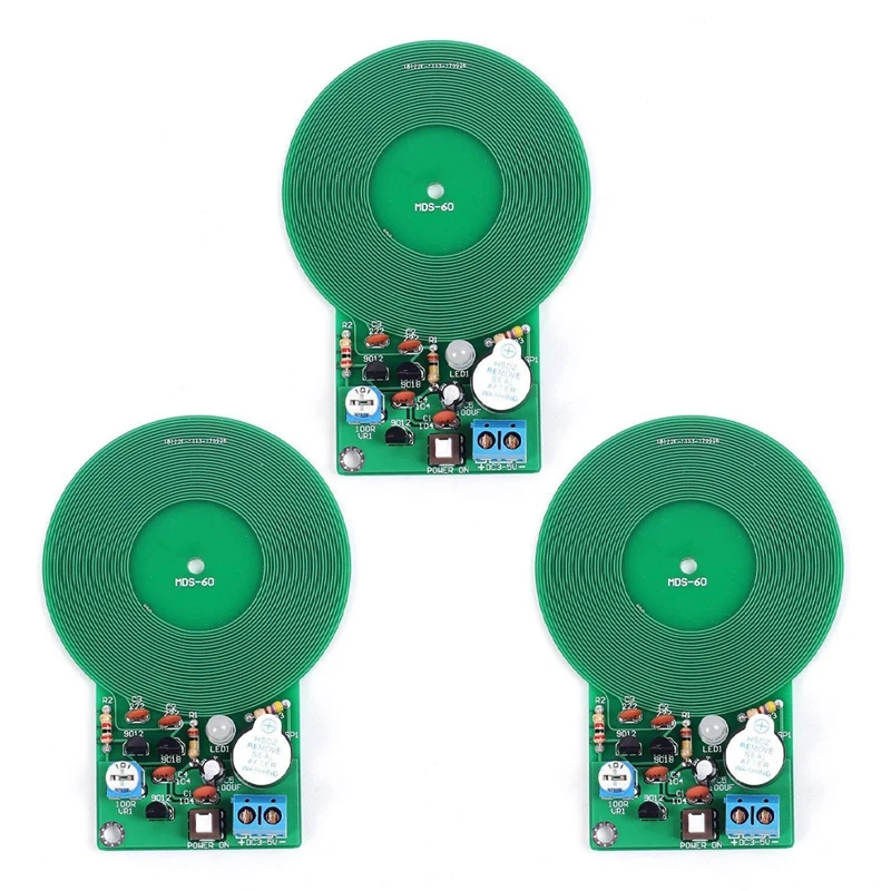 

3X Icstation Less Than 60Mm Simple Metal Detector,For Assemble Kit DIY Electronic Soldering Practice,DC 3-5V