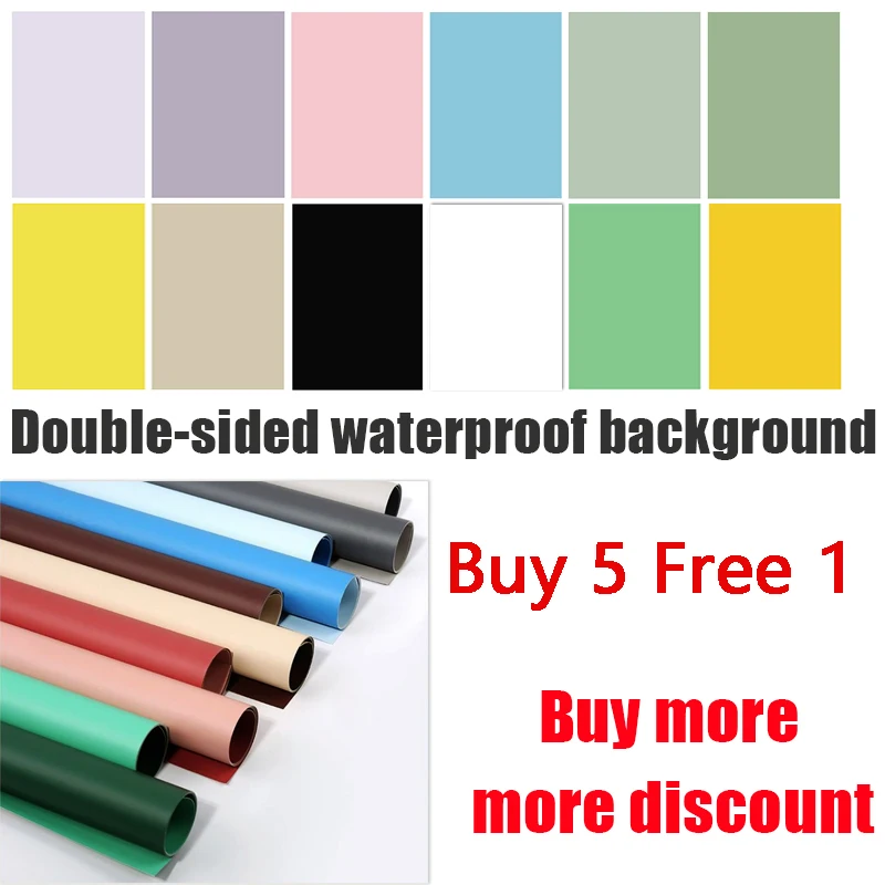 2 Sides Solid Color Photography Background Paper Photophones Backdrops Morandi 57*87cm Green Screen Photo Studio [Buy 5 Free 1]