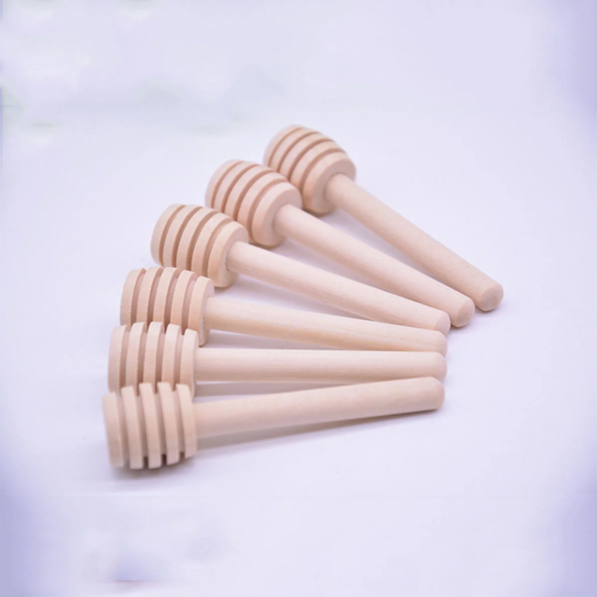 

Honey Stirrer Stir Spoon Pot Stirrerstea Honeycomb Sticks Stirring Syrupgarlic Fry Sauce Silicone Wooden