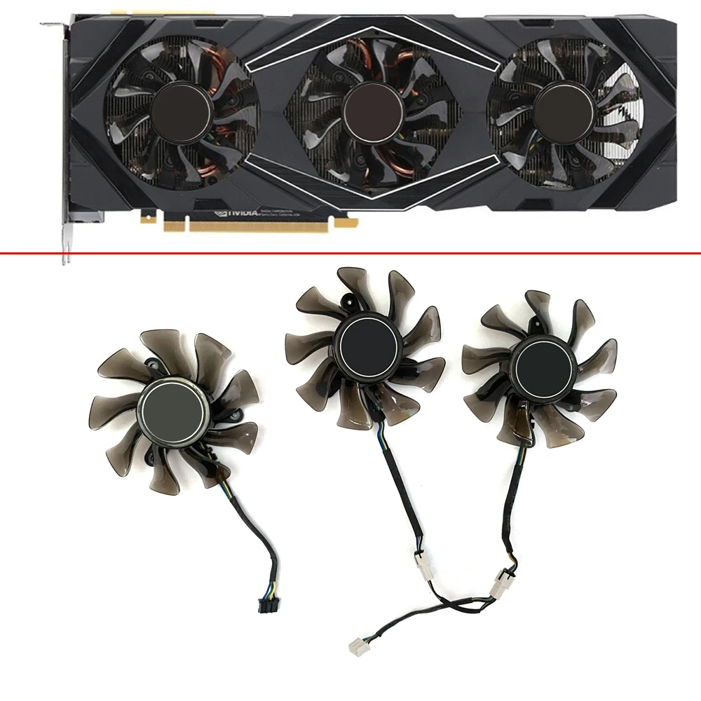 [해외] 교체용 그래픽 카드  GA82S2H 4 핀 RTX2080 Ti EX GPU 팬  KFA2 GALAX GeForce RTX 2070 2080Ti SG 에디션  75mm  3 개