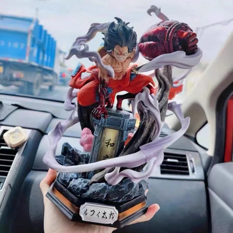 

26 см GK One Piece Аниме Фигурка ВАО Экипировка 4 луффи 2 головы статуя фигурки декоративная Модель Коллекционная игрушка рождественские подарки