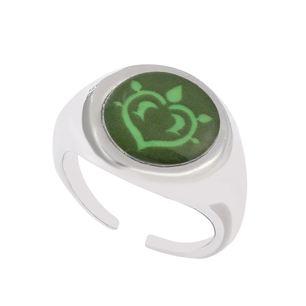 

Anime Game Genshin Impact Accessories Metal Adjustable Rings Women Jewelry Fashion Finger Ring Men Accessories