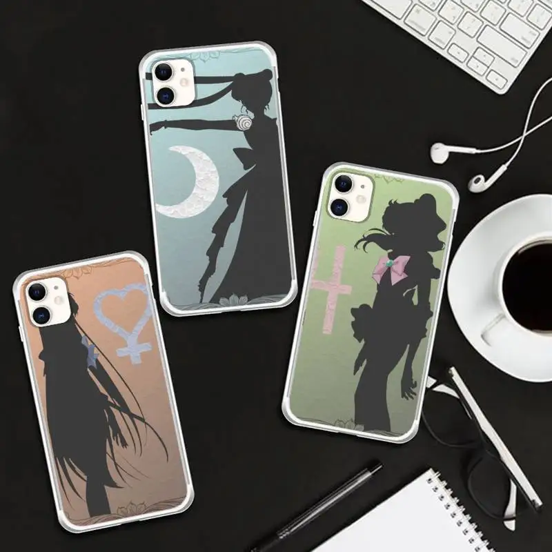 

Sailor Moon Light and shadow Phone Case For Iphone SE 2020 6 6s 7 8 plus X Xr XS 11 12 13 Mini Pro Max Fundas Cover