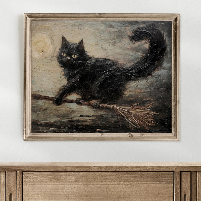 Винтажные книги-заклинания на Хэллоуин ведьма темные скелеты плакат и принты