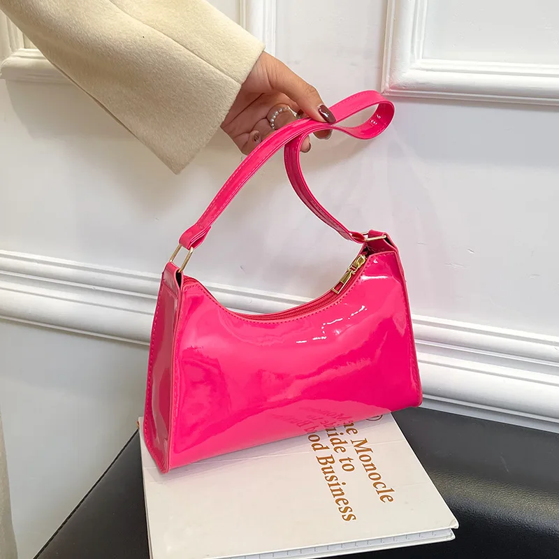 

Роскошная модная сумка на плечо карамельных цветов для женщин, сумочки из искусственной кожи на цепочке, простая женская сумка для подмышек, изысканные сумки для покупок