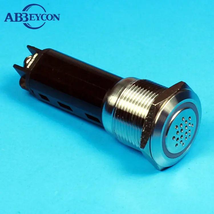 

19116 19mm DC12V/DC24V AC 110V/AC220V flat round buzzer 19mm buzzer