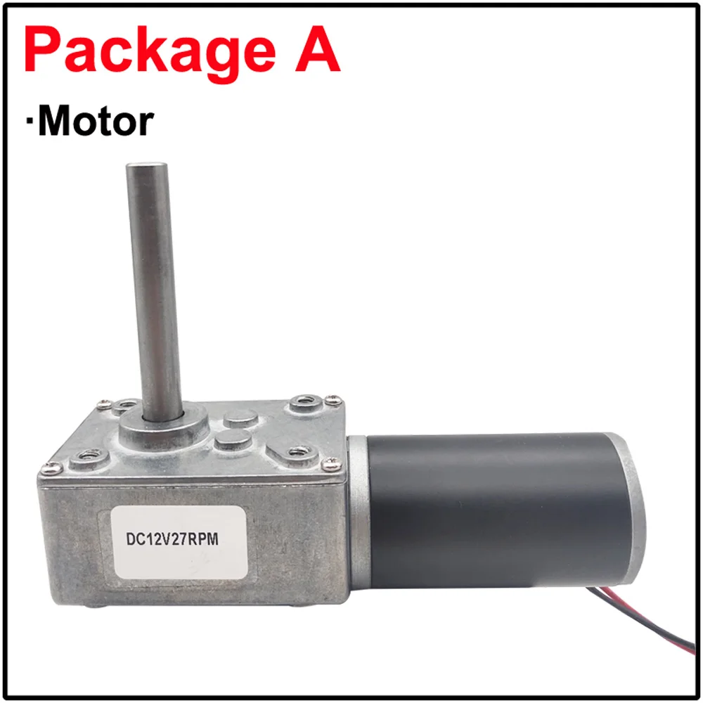 Длина вала 51 мм Микро Червячный мотор-редуктор постоянного тока от 5 до 470 об/мин