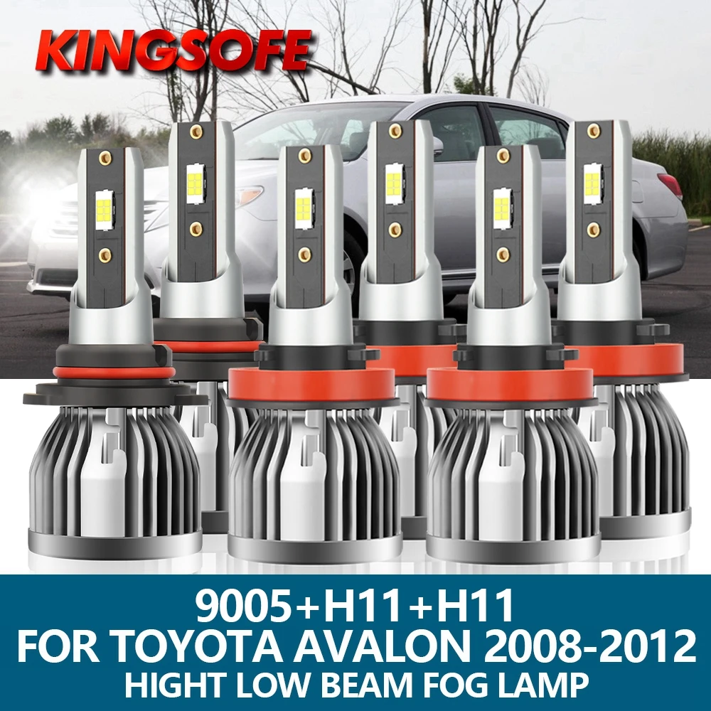 

6 шт., автомобильные лампы 9005 HB3 H11 110 лм 6000 Вт 2008 K