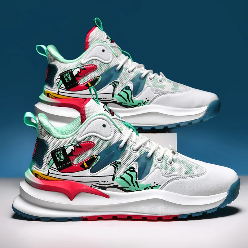 39-44# Youth Casual Sport Footwear Boy Girl School Sports Training Basketball Shoes Running Shoes Student Outdoor Shoes