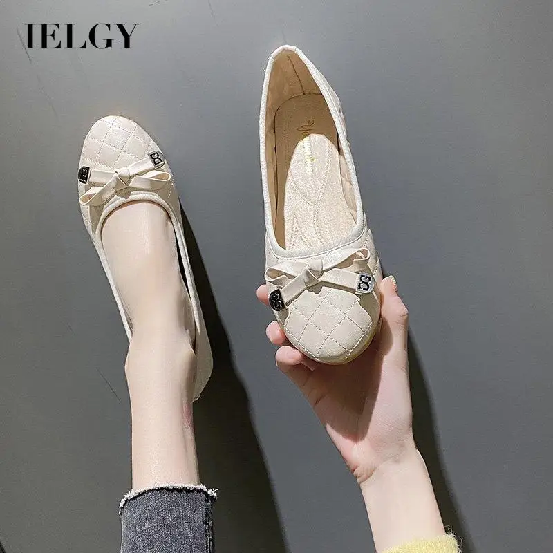 

IELGY all-match fairy style bowknot comfortable casual shoes