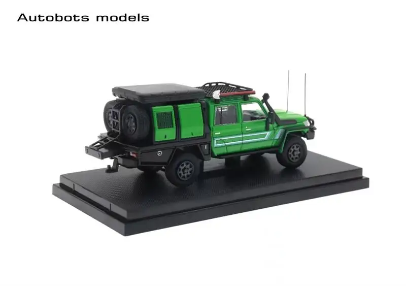 Autobot модели 1:64 Land Cruiser LC79 пикап с двойной кабиной зеленая Livery литая модель