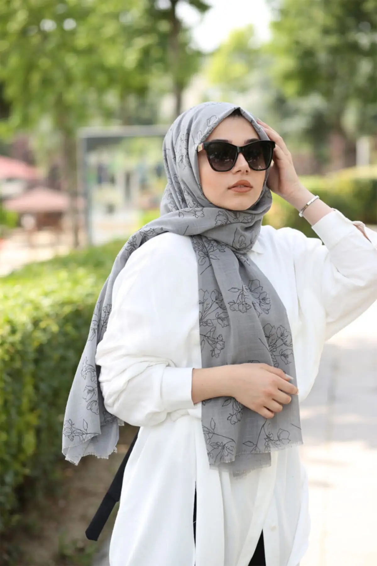 

Floral Pattern Shawl Women 2021 Fashion Hijab