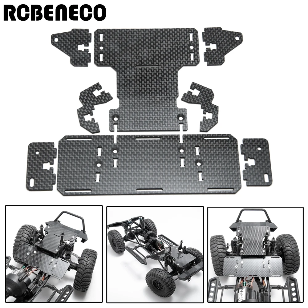 

RCBENECO Carbon Battery Front-mounted Modification Parts Panel for SCX10 90022 90027 90046 90047 Rc Car Parts