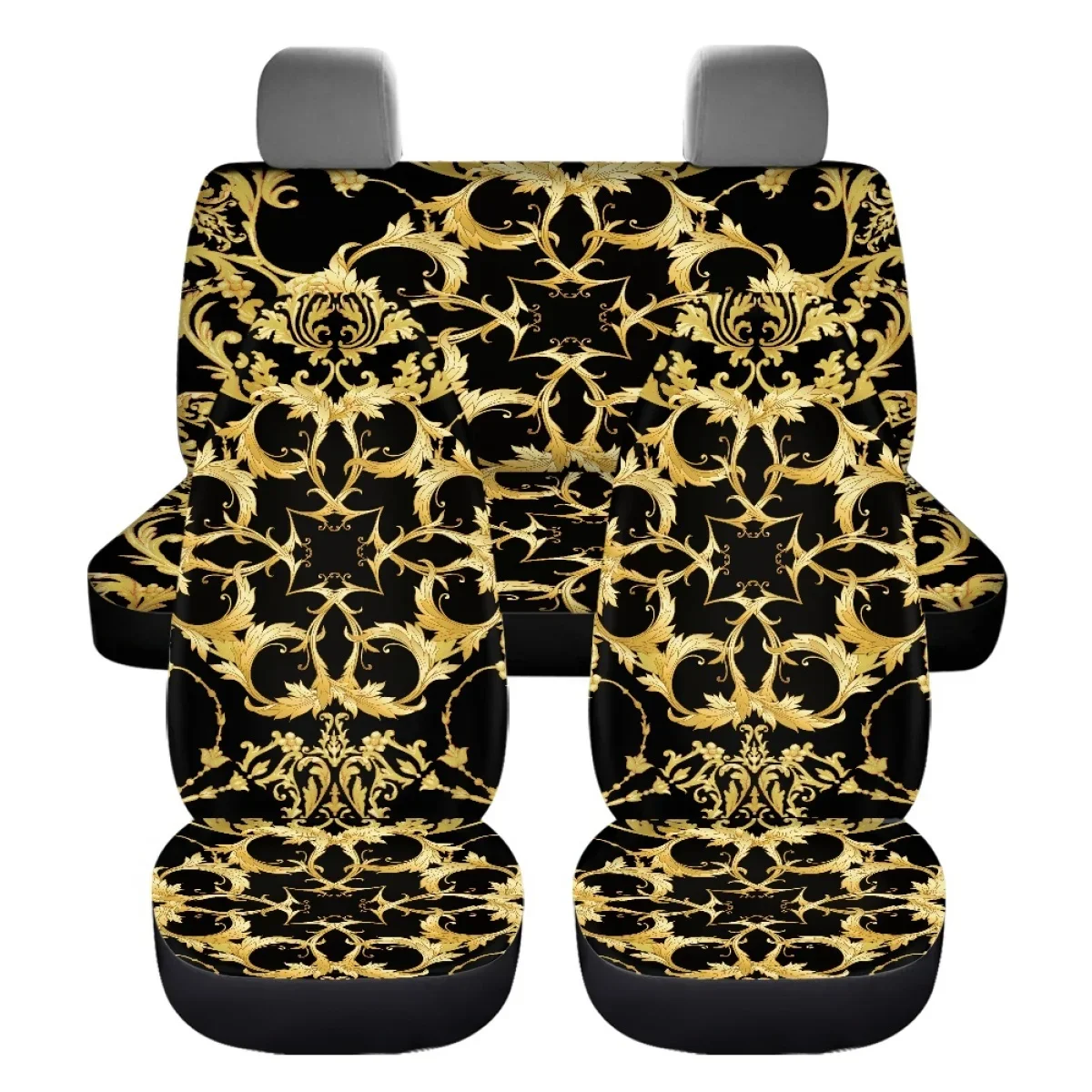 Аксессуары для автомобиля с золотым барочным узором Мягкий Нескользящий