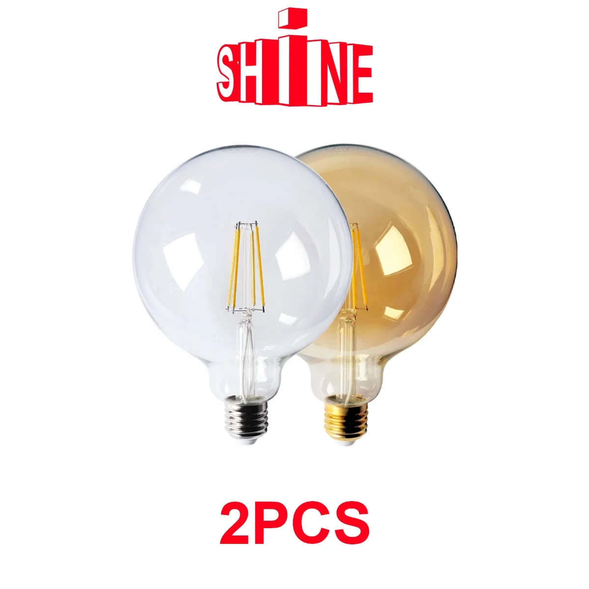 Рождественский декор 2 шт./лот ретро лампа Эдисона накаливания G125 8 Вт E27 Bombillas 220-240