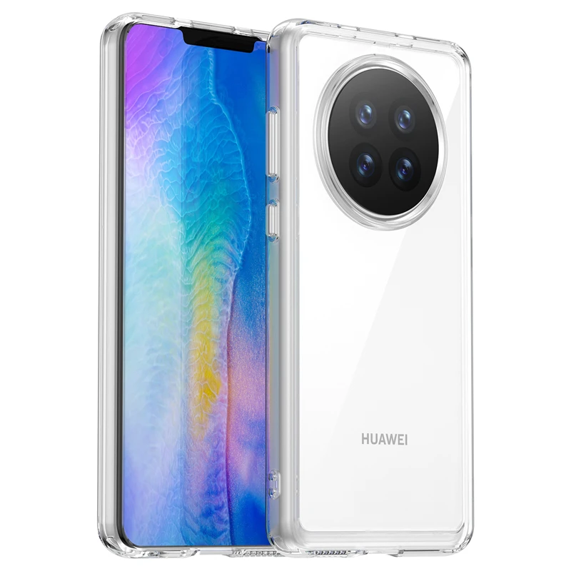 For Cover Huawei Mate 50 Pro Case Mate 50 Pro Capas Shockproof Bumper Back Transparent Colour Clear For Fundas Mate 50 Pro Cover