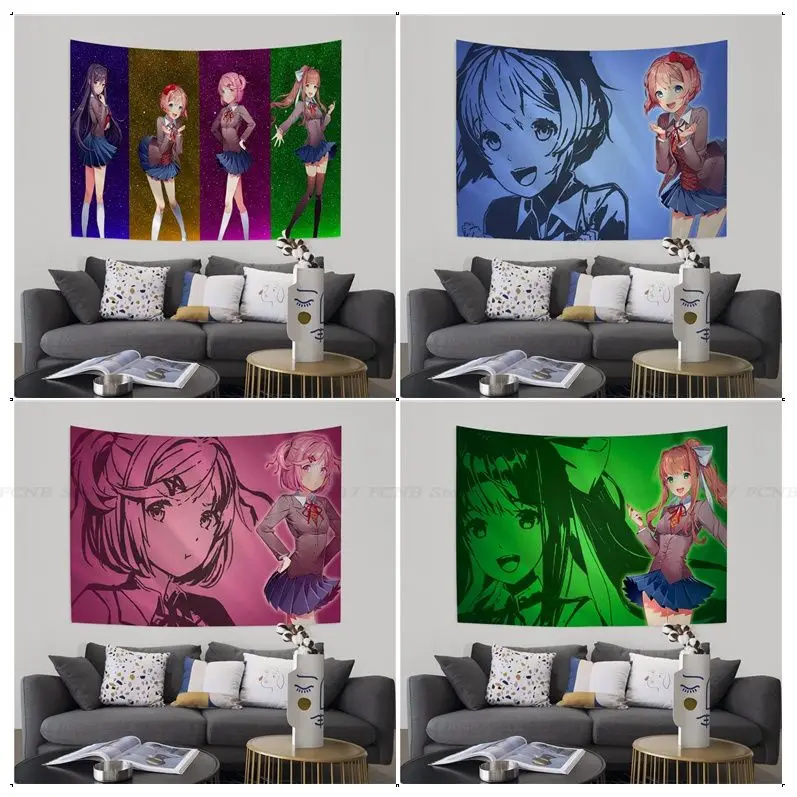 

Anime D-doki say-ori Tapestry Cartoon Tapestry Art Science Fiction Room Home Decor Wall Hanging Sheets