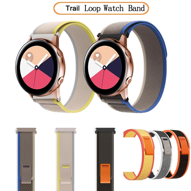 

Ремешок нейлоновый для наручных часов Samsung Galaxy Watch Active 2 40 мм 44 мм