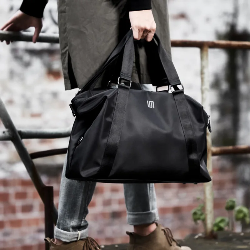 Simple Wave Proof One Shoulder Travel Bag Large Capacity Sports Fitness Bag Short Trip Travel Convenient Luggage Bag Handbag