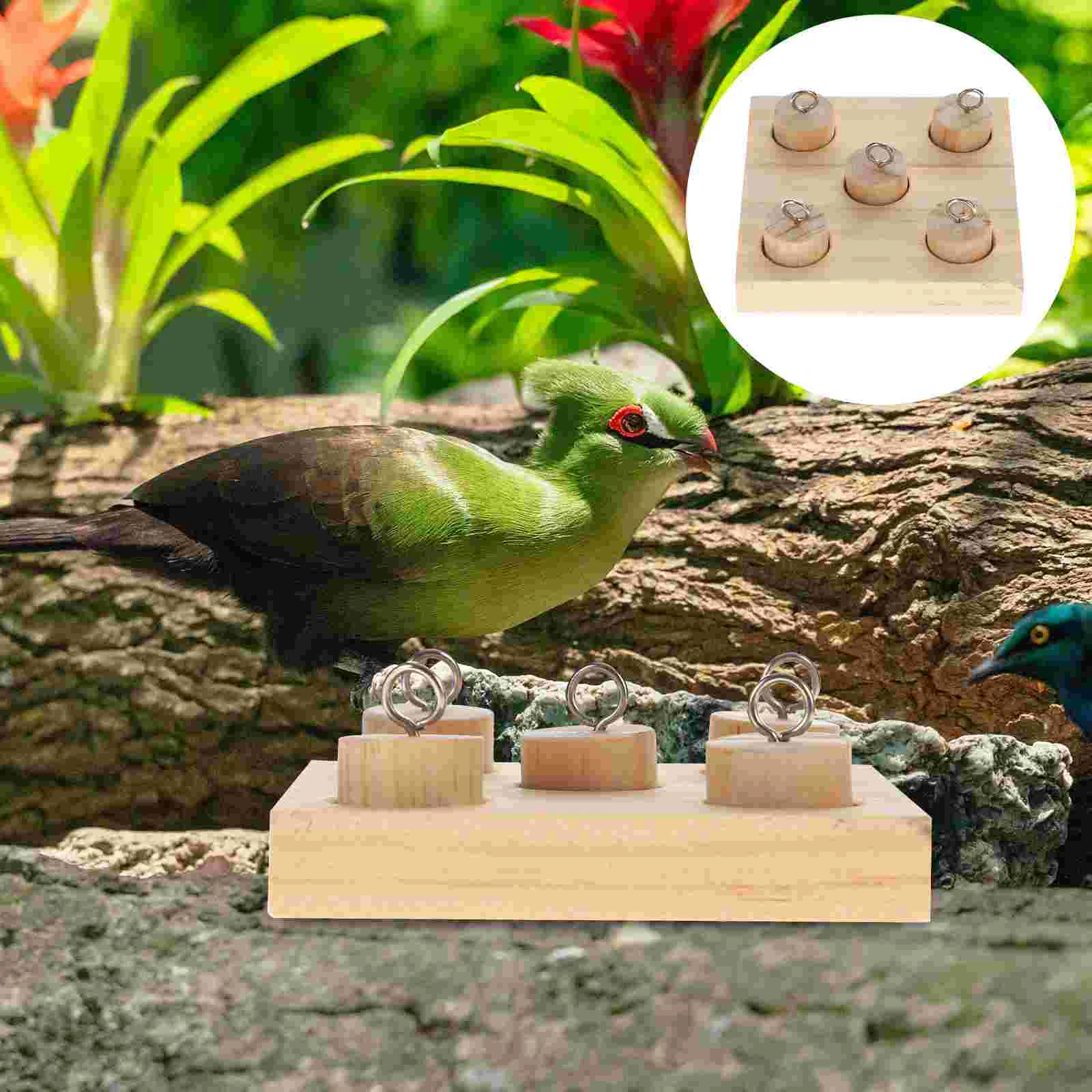

Toy Bird Parrot Toys Puzzle Wooden Training Chew Parakeet Intelligence Educational Block Cage Foot Wood Cockatiel Grinding Stand