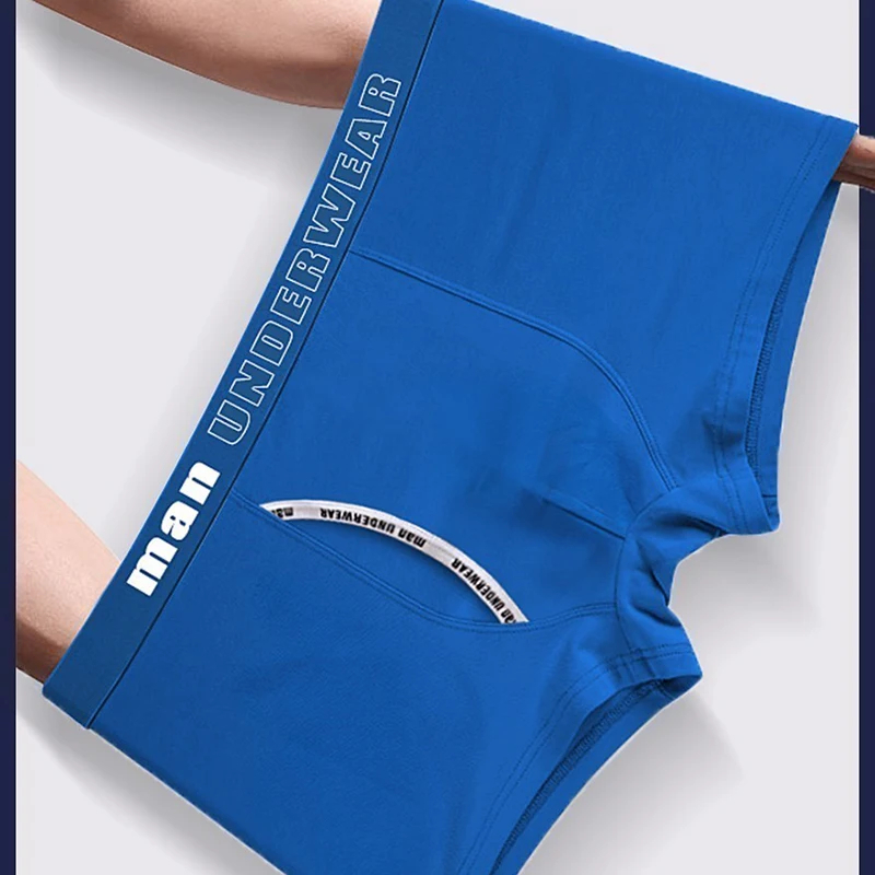 4PCS Mens Boxers Underwear Men Cotton Underpants Male Panties Shorts Sexy Boxer Shorts Solid Cuecas 365 Calzoncillos Wholesale