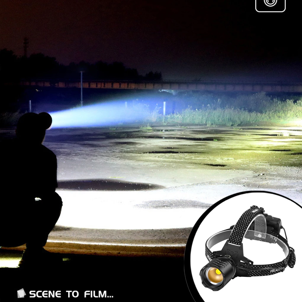 

Powerful LED Headlamp Working Lights Tools Night Headlight Head Mounted Light