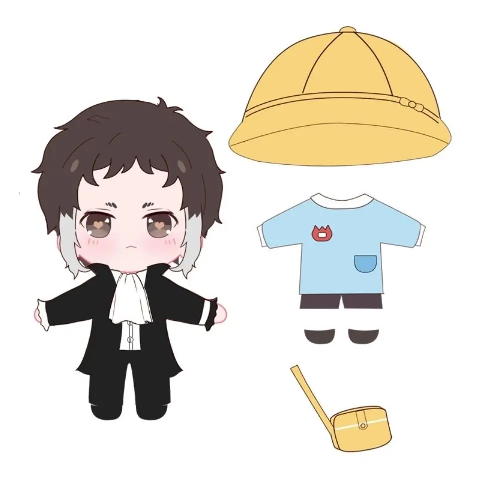 

20 см Мягкая кукла игрушки Аниме Bungou Stray Ryuunosuke Akutagawa хлопковая нарядная плюшевая кукла со сменной одеждой детские подарки