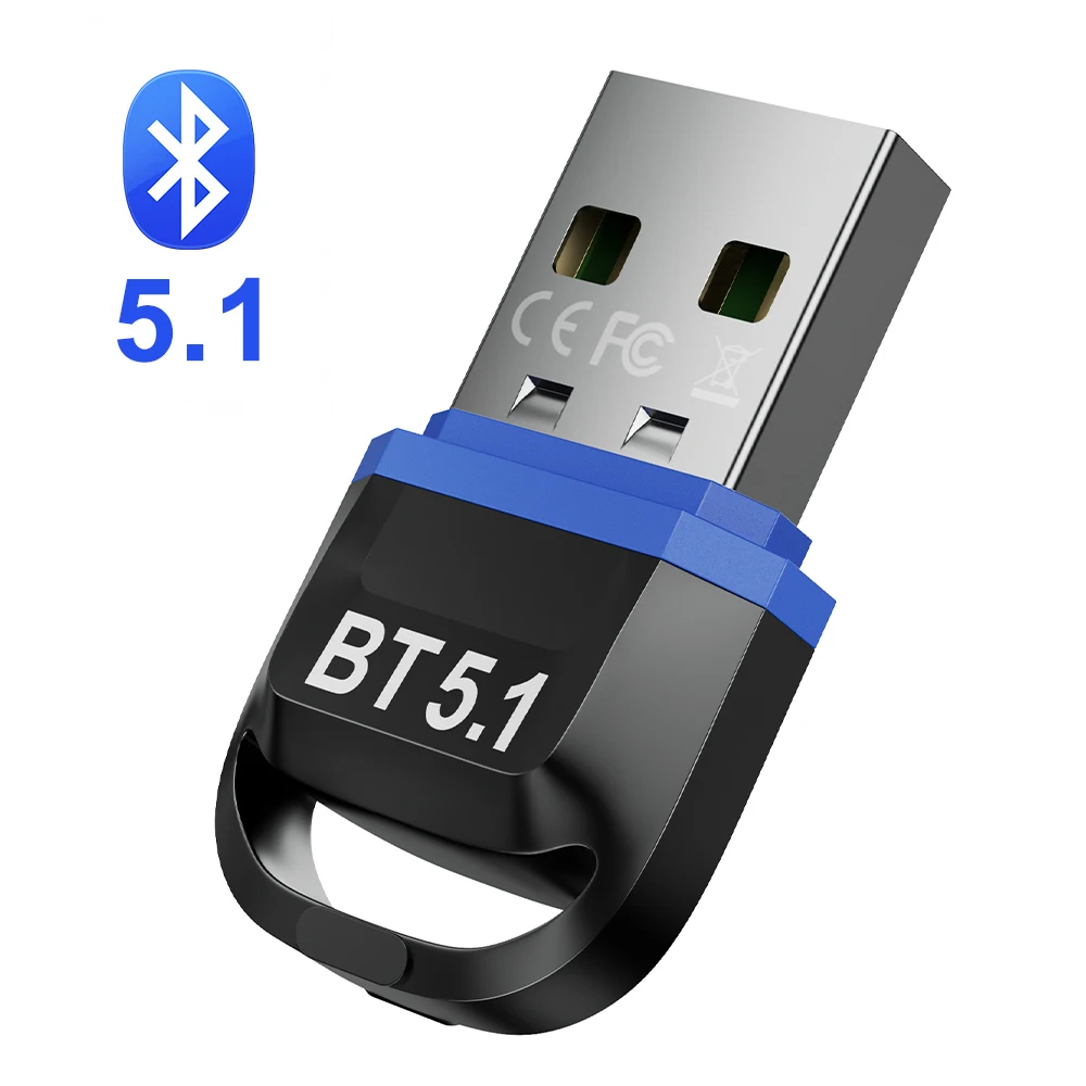 USB Bluetooth 5.1 Adapter Bluetooth 5.0 Receiver Wireless Bluethooth Dongle 4.0 Music Mini Bluthooth Transmitter For PC Computer