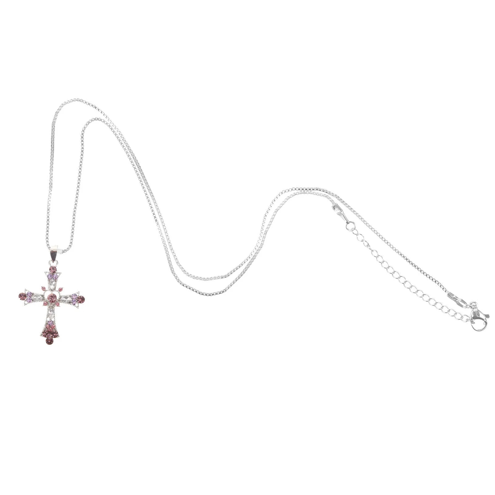 

Pendant Girls Neck Chain Rhinestone Jewelry Necklace Women Fashionable Necklaces Womens Cross