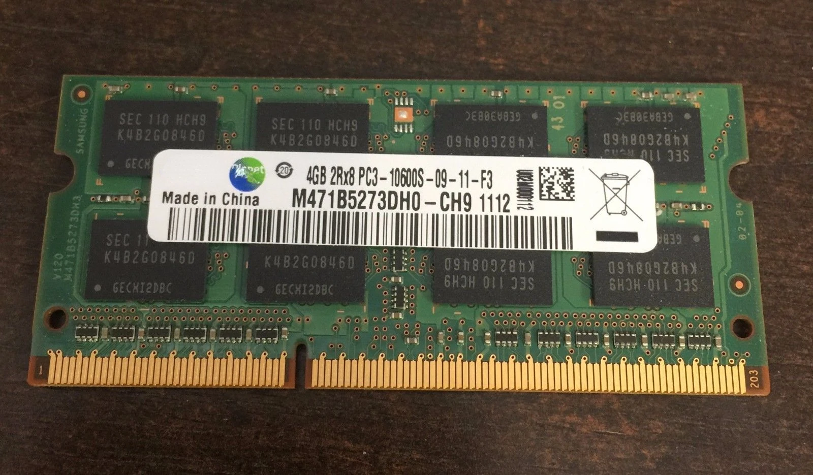 

RAM Latitude E5510 E6410 E6510 Notebook Memory Bar 4G DDR3 1333