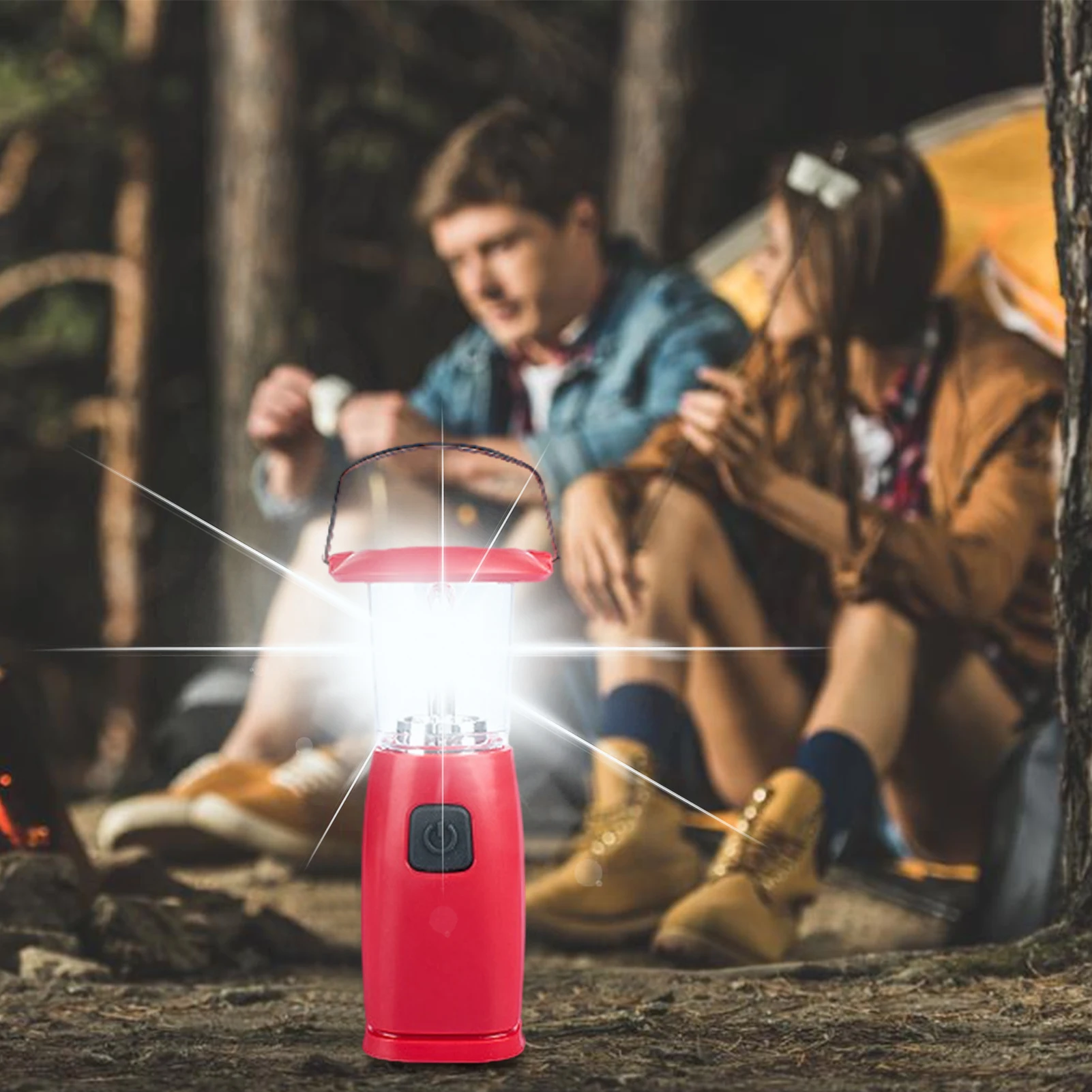 

Экстренсветильник для палатки, ручной фонарь на солнечной батарее, ручной коленчатый Динамо, лампа для кемпинга с 6 светодиодный светильник...