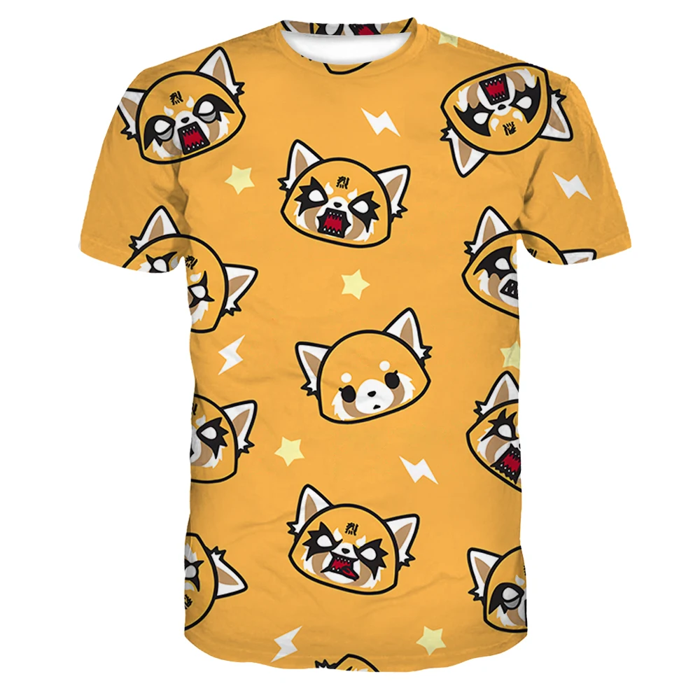 

Aggressive Retsuko 3D Printing T-shirts Handsome T Shirts Men/women Karaoke Sing Comfortable Tshirts Casual High Street Harajuku