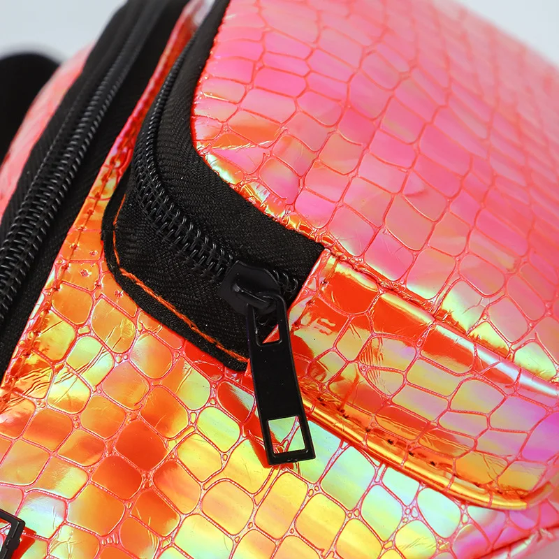 Fashion gradient men's chest bag casual simple laser crossbody bag waterproof multi-functional chest bag