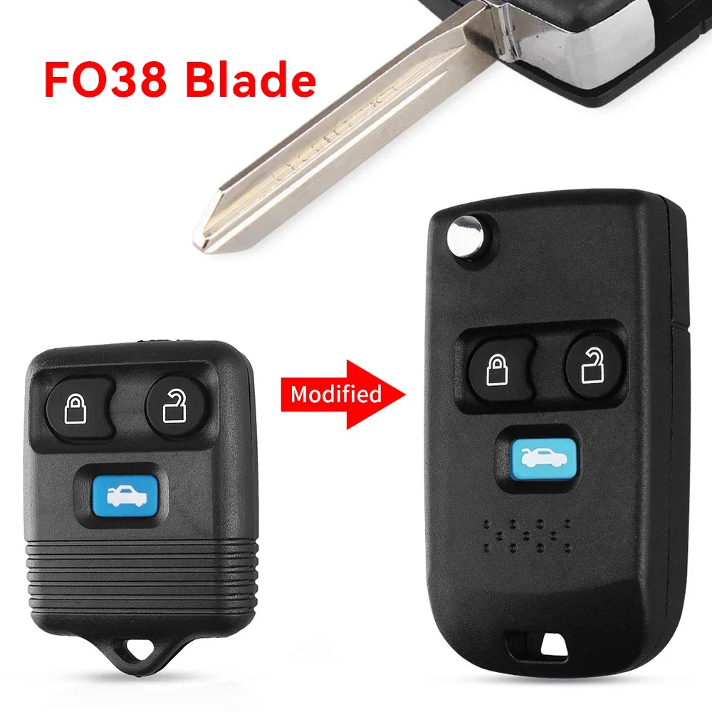 

KEYYOU удаленный корпус ключа автомобиля для Ford Escape Exursion Explorer Mercury Lincoln Town Sport 3/4 кнопки